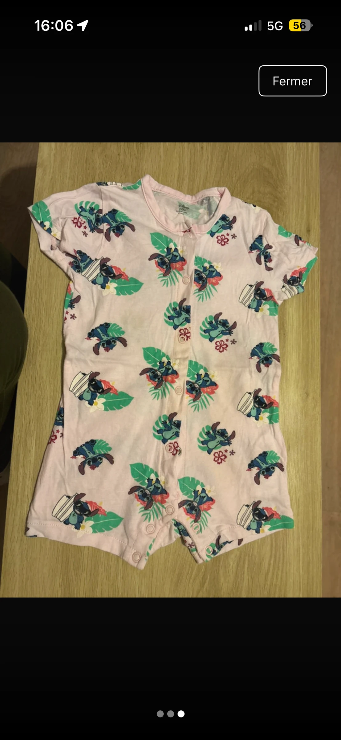 Barboteuse stitch 